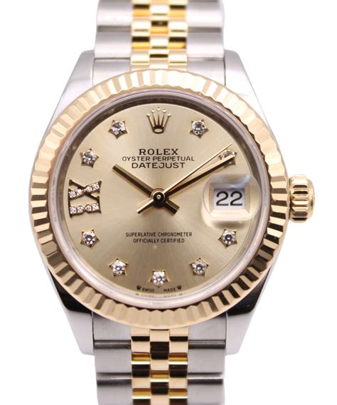 178293 rolex champagne dial diamond bezel|Rolex lady Datejust 279173.